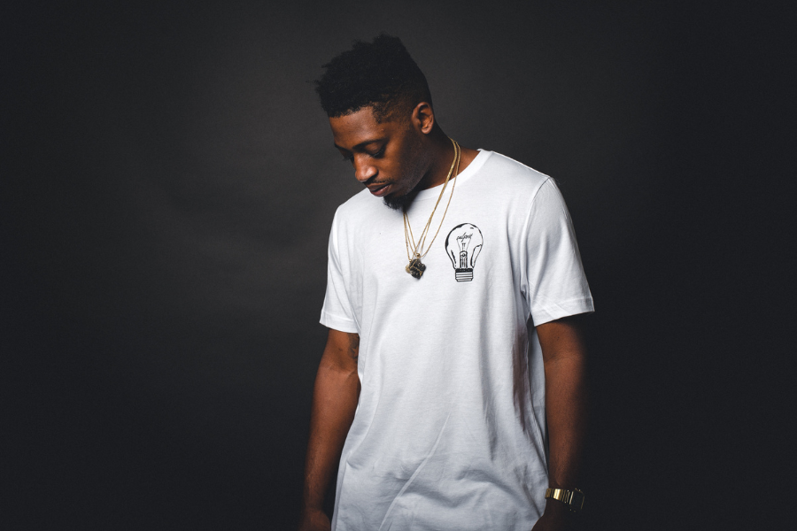 A Men Wears Simple White Colour T-Shirt