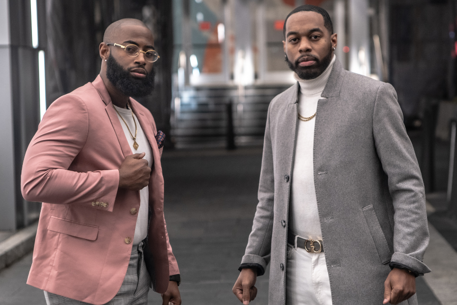 One Man Wears The Pink Colour Court And Another Wears A French Court 