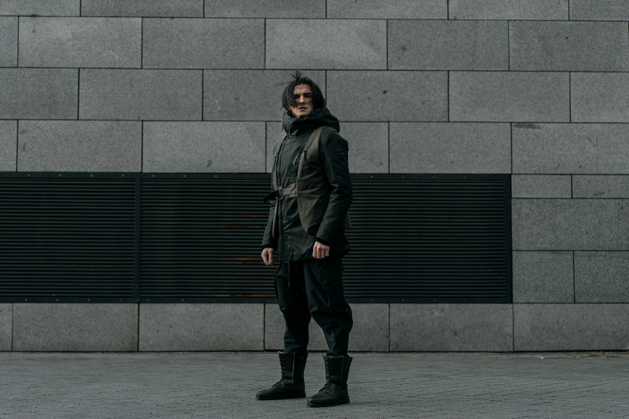 A stylish man standing A stylish man standing
