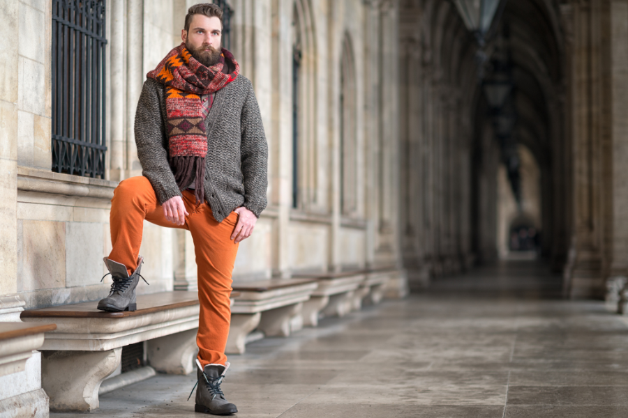 A man standing in a stylish pose A man standing in a stylish pose